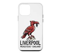 Custodia per iPhone 12 mini Liverpool Merseyside Inghilterra Zine-Ink Liver Bird