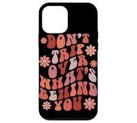 Custodia per iPhone 12 mini Look Ahead Not Behind You Retro Groovy Citazione