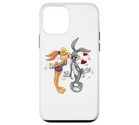 Custodia per iPhone 12 mini Looney Tunes Bugs and Lola Kiss Valentine's Day