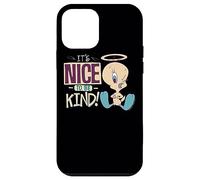 Custodia per iPhone 12 mini Looney Tunes Tweety Nice To Be Kind