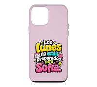 Custodia per iPhone 12 mini Los Lunes non están preparados para Sofía humor frase