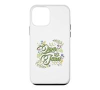 Custodia per iPhone 12 mini Love Like Jesus Floral Christian Faith