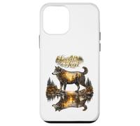 Custodia per iPhone 12 mini Lupo istinto naturale illustrazione foresta