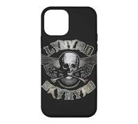 Custodia per iPhone 12 mini Lynyrd Skynyrd Skull Wings Silver Redneck Rock Vintage Biker