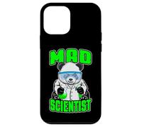 Custodia per iPhone 12 mini Mad Scientist Panda Bear, divertente animale, fanatico della scienza STEM