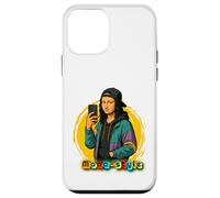 Custodia per iPhone 12 mini maglia mona lisa style design