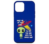 Custodia per iPhone 12 mini Maglietta con astronave aliena Meet Me At The Lake