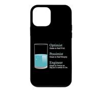 Custodia per iPhone 12 mini Maglietta da ingegnere, con scritta "Optimist Pessimist Engineer"