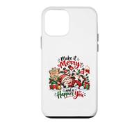 Custodia per iPhone 12 mini Make it Merry Cow Happy Holidays Stagione invernale Divertimento festivo