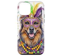 Custodia per iPhone 12 mini Mardi Gras Belgian Tervuren Dog