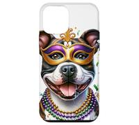Custodia per iPhone 12 mini Mardi Gras Staffordshire Bull Terrier