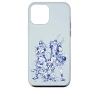 Custodia per iPhone 12 mini Marvel Deadpool Family Comic Blue Line Sketch Art