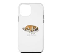 Custodia per iPhone 12 mini Mastiff Yoga Dog Day 3 Tentativo