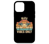 Custodia per iPhone 12 mini MAYA Vibes Only Cute Retro Girls MAYA Name