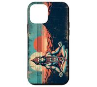 Custodia per iPhone 12 mini Meditazione Hanuman Vintage Tramonto Empowering Yoga Meditazione