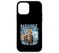 Custodia per iPhone 12 mini Meme Meowl Cat Owl Funny Gen Alpha