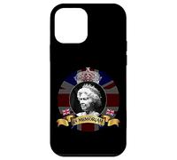 Custodia per iPhone 12 mini Memoria della Regina Elisabetta II Union Jack RIP UK Royalist
