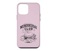Custodia per iPhone 12 mini Mendokusai Club Gatto Pigro Stile Giapponese