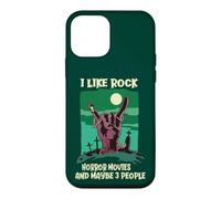 Custodia per iPhone 12 mini Mi piacciono i film horror rock e forse 3 Persone