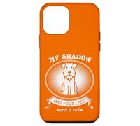 Custodia per iPhone 12 mini Miniature Schnauzer My Dog is My Shadow Funny Pet Dog Lover