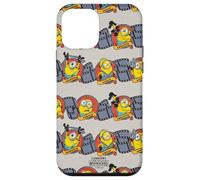 Custodia per iPhone 12 mini Minions & Monsters Film Crew All Over Print