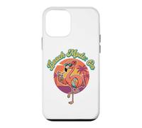 Custodia per iPhone 12 mini Modalità Sassy Flamingo Beach su vacanza tropicale freddo