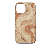 Custodia per iPhone 12 mini Modello Boho a spirale in marmo astratto