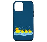 Custodia per iPhone 12 mini Mommy You're My Lucky Duck Cute Rubber Ducky