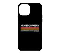 Custodia per iPhone 12 mini Montgomery Alabama - Design vintage a righe