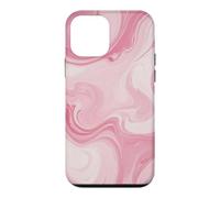 Custodia per iPhone 12 mini Morbido rosa marmo turbinio arte astratta Girly Y2K