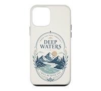 Custodia per iPhone 12 mini Mountain River Faith Verse Deep Waters Comfort Citazione