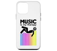 Custodia per iPhone 12 mini Music Is My Therapy Equalizzatore DJ Arcobaleno Ingegnere del suono