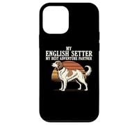Custodia per iPhone 12 mini My English Setter My Best Adventure Partner Cani da caccia