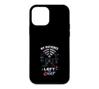 Custodia per iPhone 12 mini My Patience Left The Chat Gamer Shirt