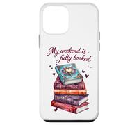 Custodia per iPhone 12 mini My Weekend Is Fully Booked Lettura Citazione Libro Amante Umorismo