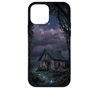 Custodia per iPhone 12 mini Mystical Forest Cottage Dark Academia Cabina incantata