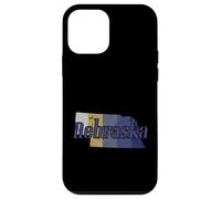 Custodia per iPhone 12 mini Nebraska State Outline Map Stati Uniti