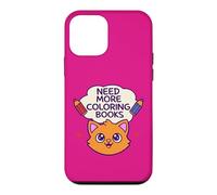 Custodia per iPhone 12 mini Need More Coloring Books Cute Cat & Colored Pencil Design