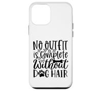 Custodia per iPhone 12 mini Nessun vestito è completo senza peli di cane Meme divertente