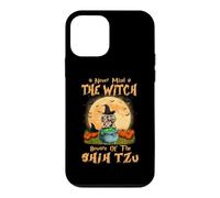 Custodia per iPhone 12 mini Never Mind The Witch Attenti al cane Shih Tzu Halloween