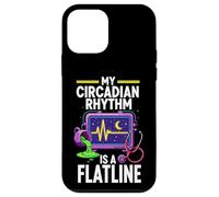 Custodia per iPhone 12 mini Night Shift Nurse Circadian Rhythm Flatline Humor