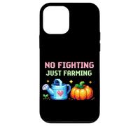 Custodia per iPhone 12 mini No Fighting Just Farming Gioco Cozy Pixel Zucca