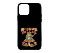 Custodia per iPhone 12 mini No Thoughts Just Vibes Frog Mindfulness Meditation Mushroom