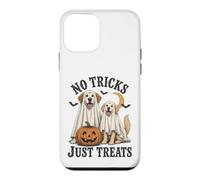 Custodia per iPhone 12 mini No Tricks Just Treats Halloween Ghost Dogs Costume Funny