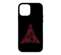 Custodia per iPhone 12 mini Nodo Triangolo Con Fili Doppiati Rosso