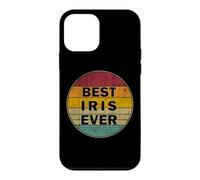 Custodia per iPhone 12 mini Nome personalizzato Iris I love Iris Retro Vintage Style