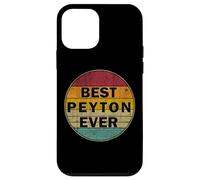 Custodia per iPhone 12 mini Nome personalizzato Peyton I love Peyton Retro stile vintage