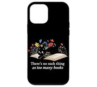 Custodia per iPhone 12 mini Non c'è cosa come troppi libri Cat Book Floral