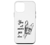 Custodia per iPhone 12 mini Non farai mai pipì da solo Bulldog francese Bagno