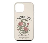 Custodia per iPhone 12 mini Non lasciare mai che lo stesso serpente ti morda due volte rosa serpente